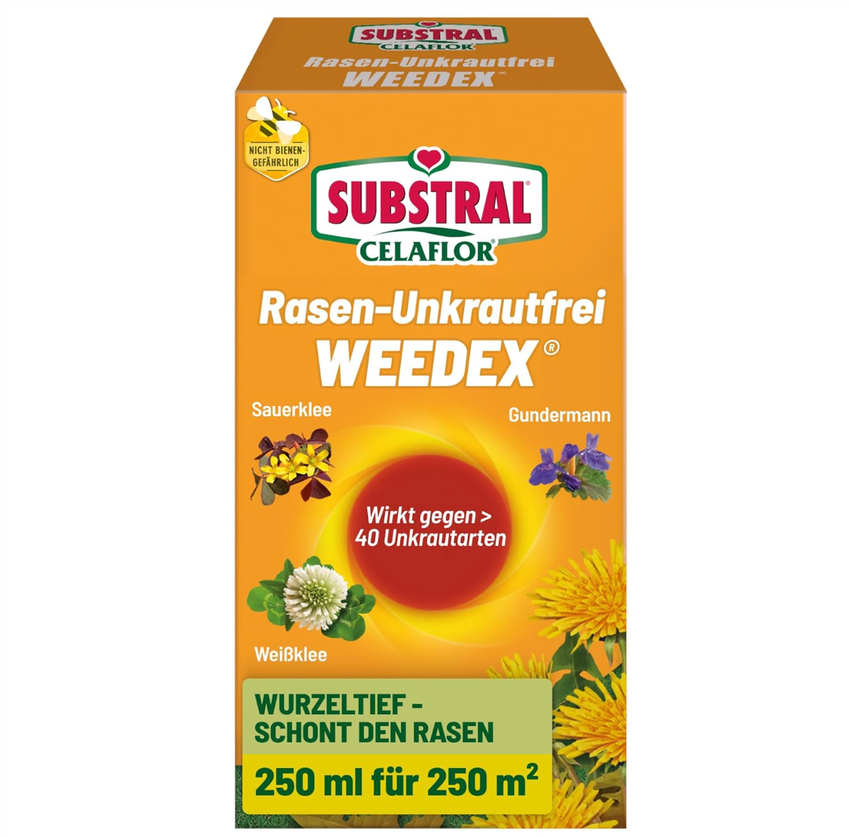 Celaflor Weedex Désherbant Sélectif Gazon 250ml - Emballage produit